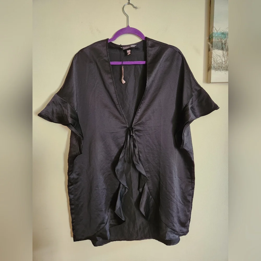 Victorias Secret Robe Top One Size Black NWT